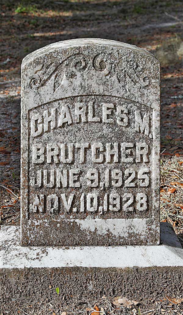 Charles M. Brutcher Gravestone Photo