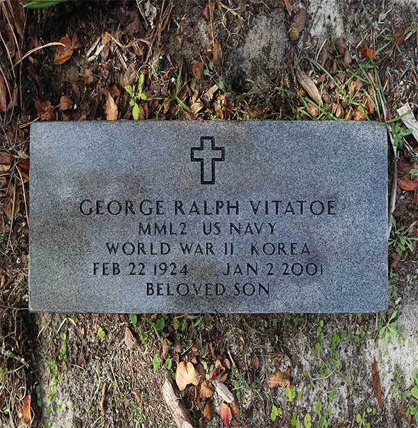 George Ralph Vitatoe Gravestone Photo