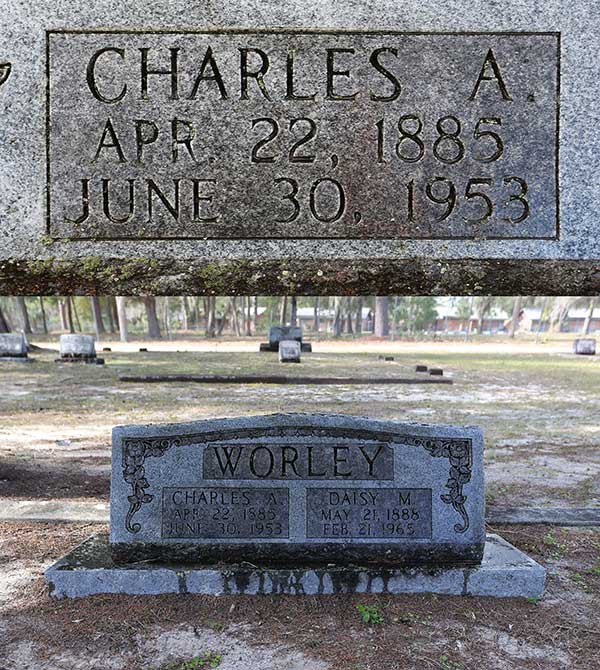 Charles A. Worley Gravestone Photo