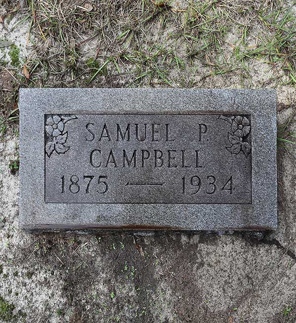 Samuel P. Campbell Gravestone Photo