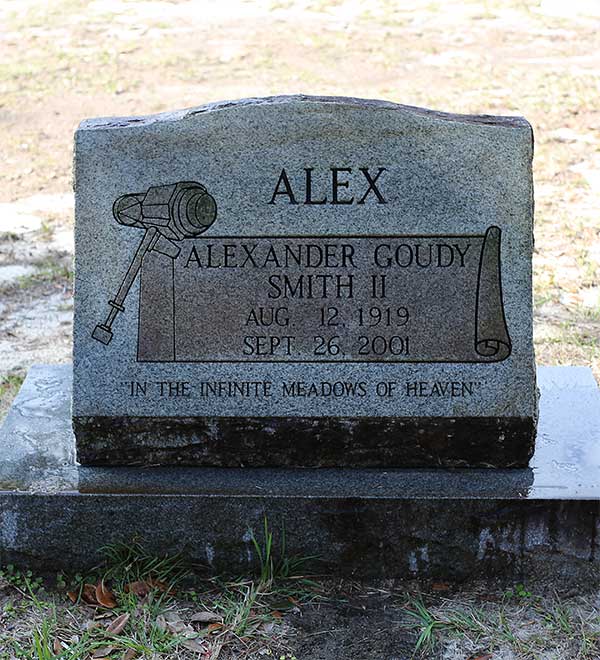 Alexander Goudy Smith Gravestone Photo