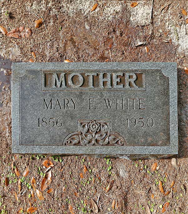 Mary F. White Gravestone Photo