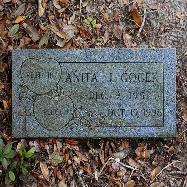 Anita J. Gocek Gravestone Photo