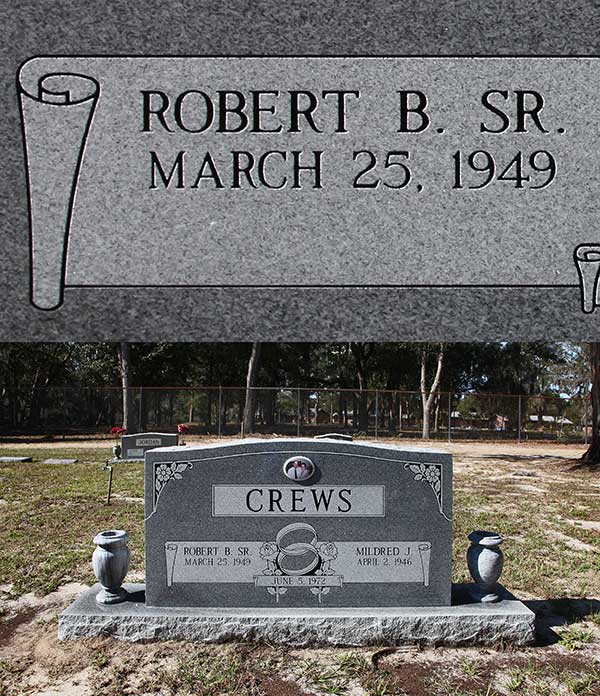 Robert B. Crews Gravestone Photo