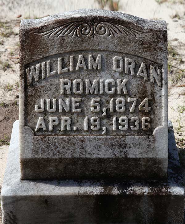 William Oran Romick Gravestone Photo