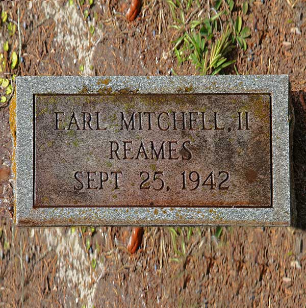 Earl Mitchell Reames Gravestone Photo