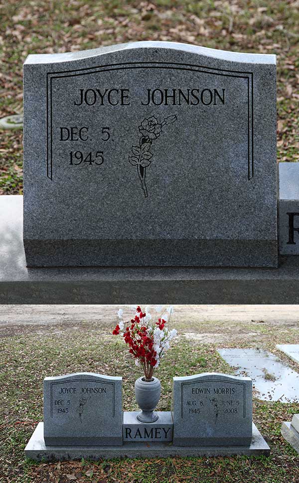 Joyce Johnson Ramey Gravestone Photo