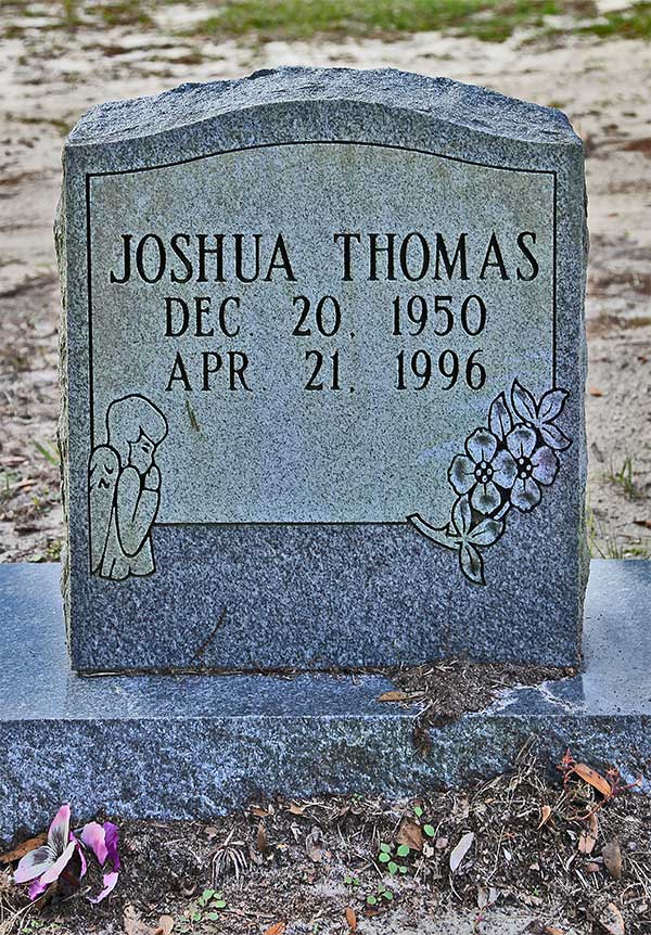 Joshua Thomas Gravestone Photo