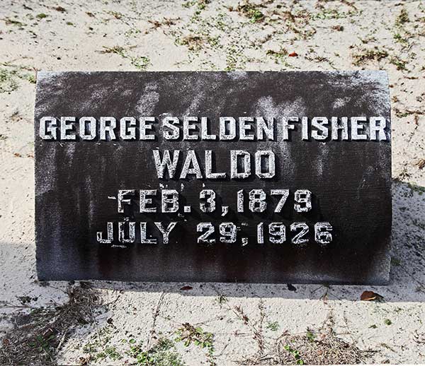 George Selden Fisher Waldo Gravestone Photo