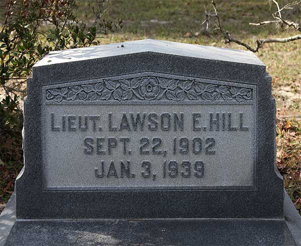 Lawson E. Hill Gravestone Photo