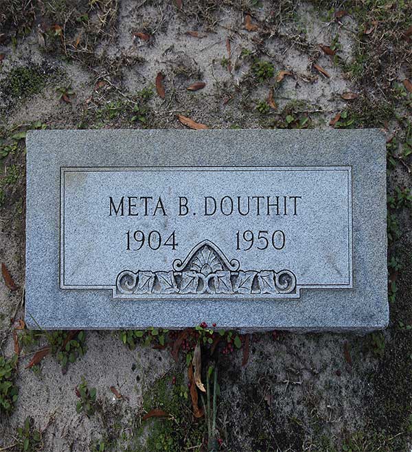 Meta B. Douthit Gravestone Photo
