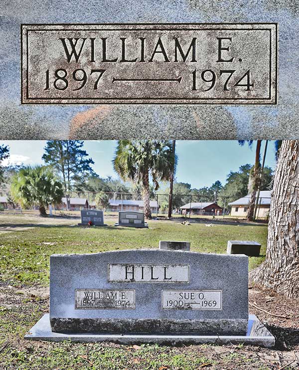 William E. Hill Gravestone Photo