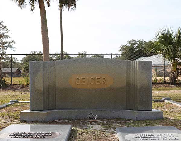  Geiger Family Monument Gravestone Photo