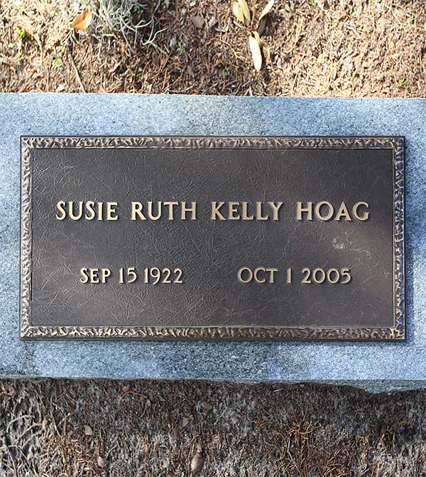 Susie Ruth Kelly Hoag Gravestone Photo
