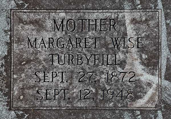 Margaret Wise Turbyfill Gravestone Photo