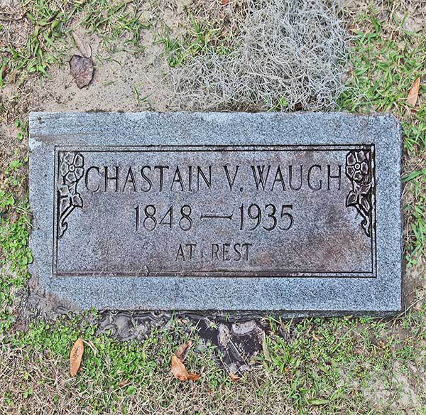 Chastain V. Waugh Gravestone Photo