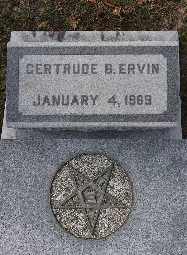Gertrude B. Ervin Gravestone Photo