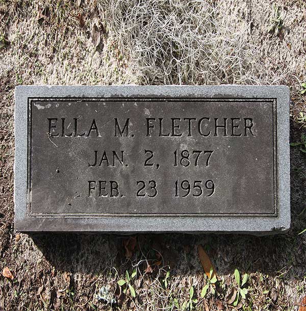 Ella M. Fletcher Gravestone Photo