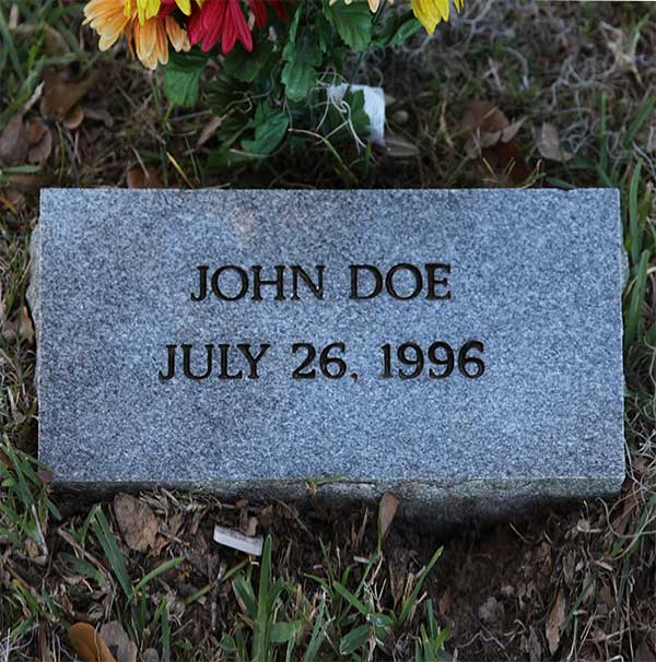 John Doe Gravestone Photo
