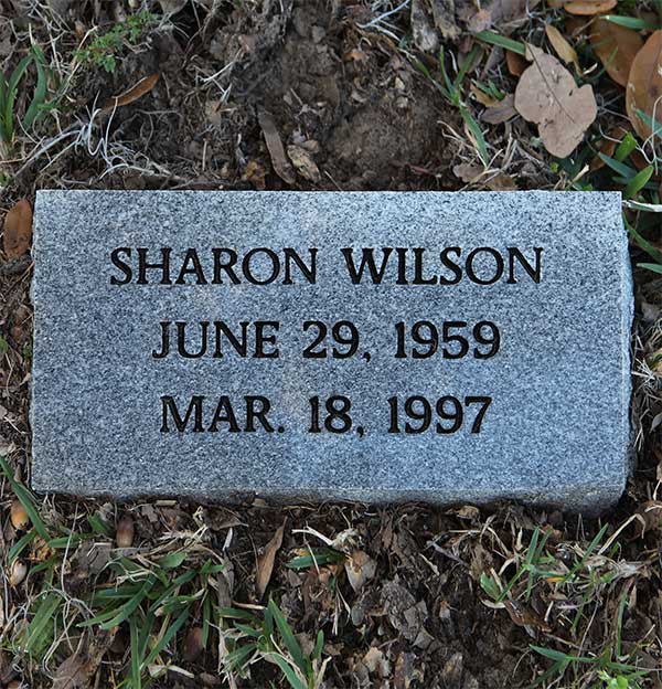 Sharon Wilson Gravestone Photo