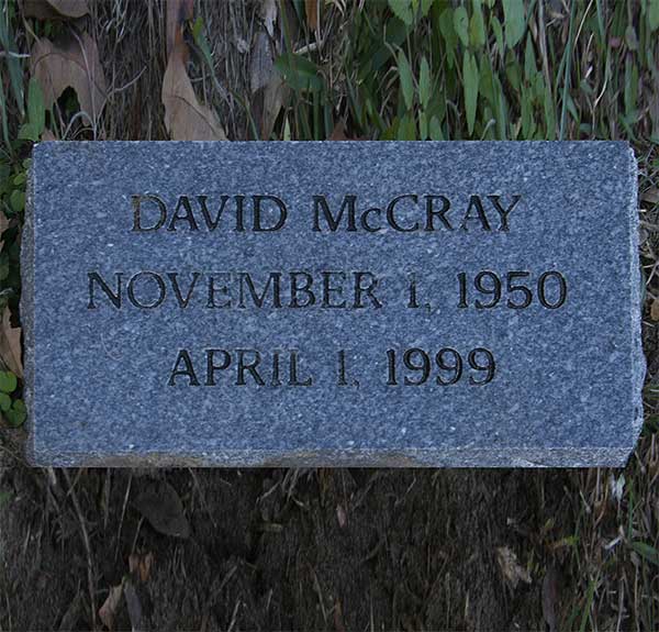 David McCray Gravestone Photo