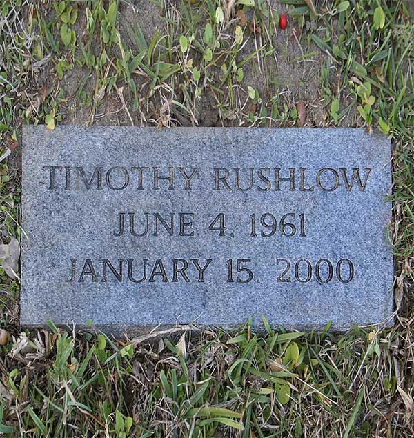 Timothy Rushlow Gravestone Photo