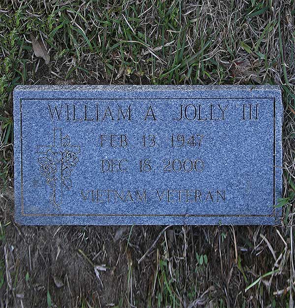 William A. Jolly Gravestone Photo