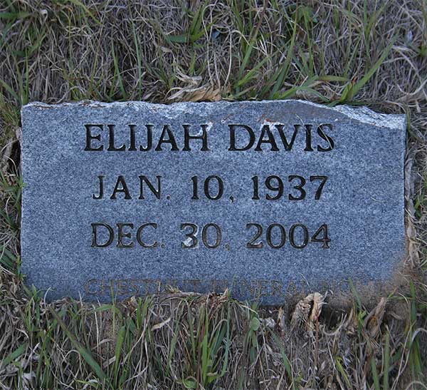 Elijah Davis Gravestone Photo