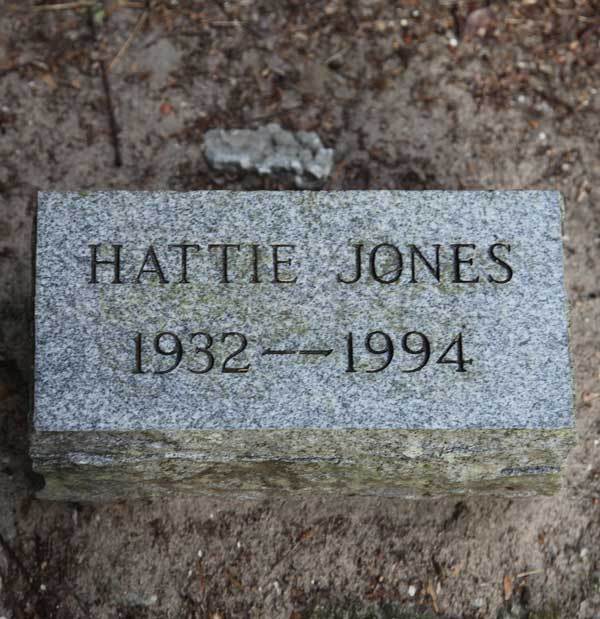 Hattie Jones Gravestone Photo