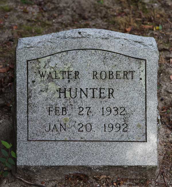 Walter Robert Hunter Gravestone Photo