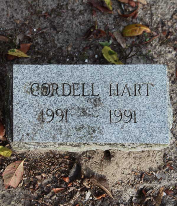 Cordell Hart Gravestone Photo
