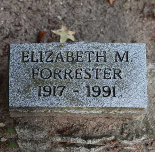 Elizabeth M. Forrester Gravestone Photo