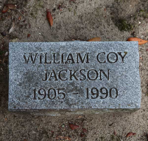 William Coy Jackson Gravestone Photo