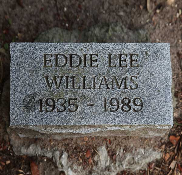 Eddie Lee Williams Gravestone Photo