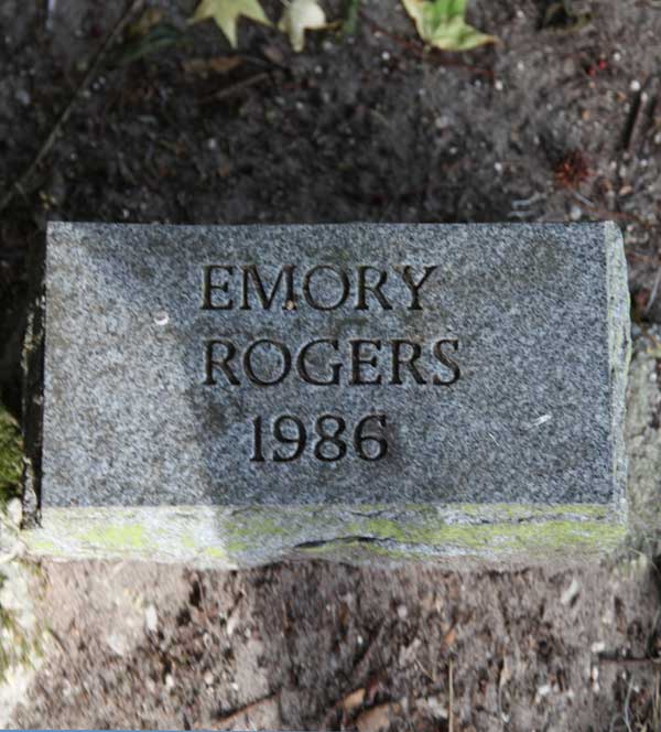 Emory Rogers Gravestone Photo