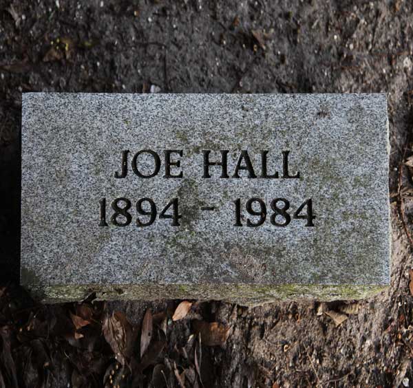 Joe Hall Gravestone Photo