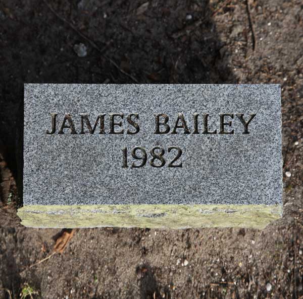James Bailey Gravestone Photo