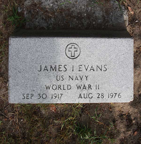 James I. Evans Gravestone Photo