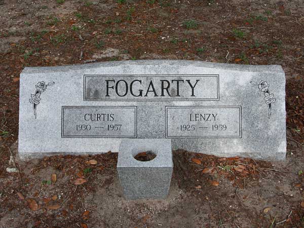 Curtis & Lenzy Fogarty Gravestone Photo