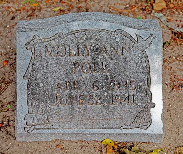 Molly Ann Polk Gravestone Photo