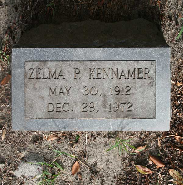 Zelma P. Kennamer Gravestone Photo
