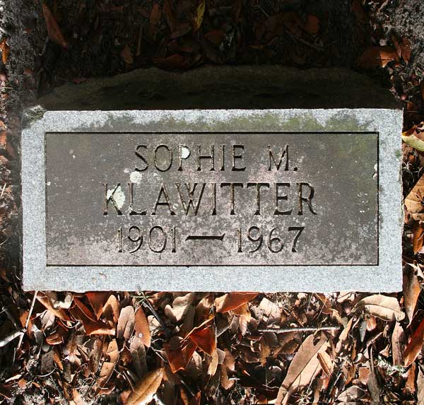 Sophie M. Klawitter Gravestone Photo