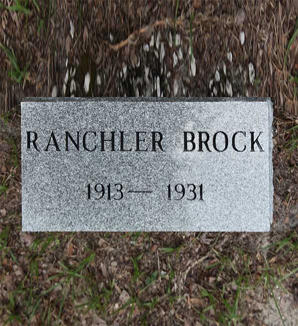 Ranchler Brock Gravestone Photo