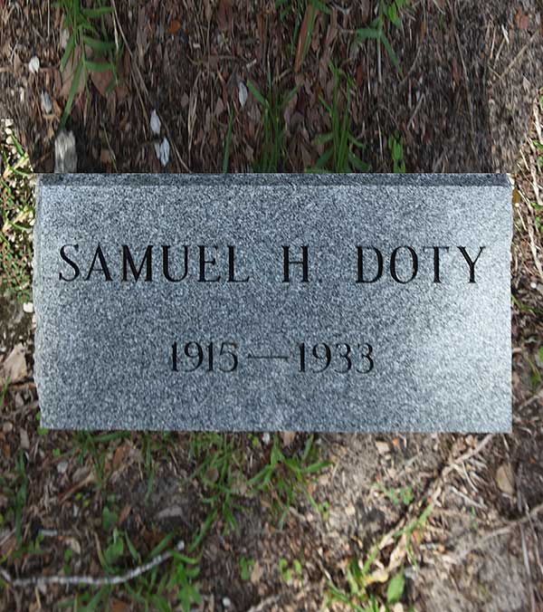 Samuel H. Doty Gravestone Photo