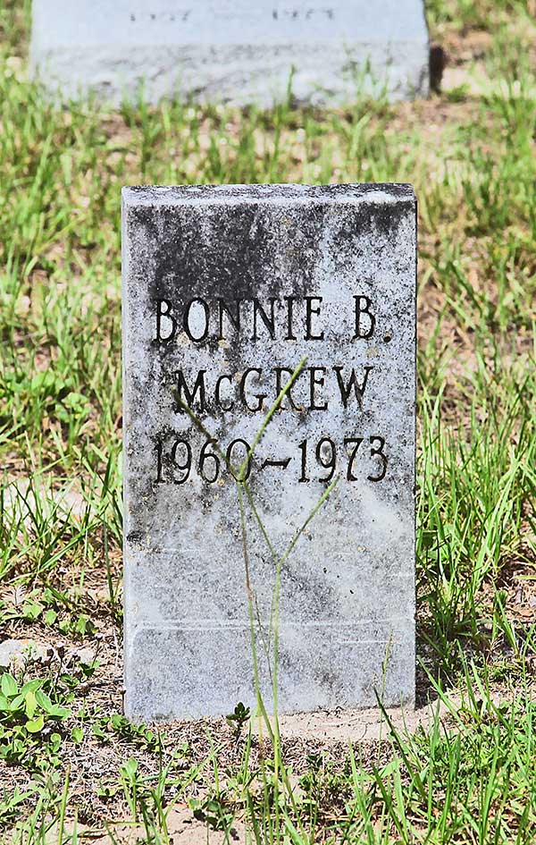 Bonnie B. McGrew Gravestone Photo