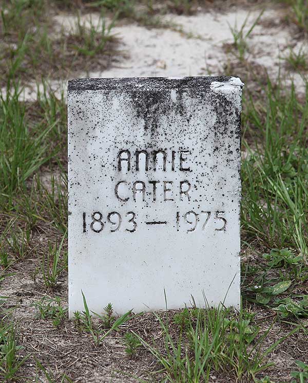 Annie Cater Gravestone Photo