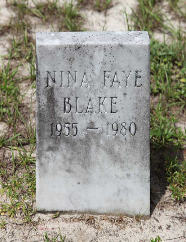 Nina Faye Blake Gravestone Photo