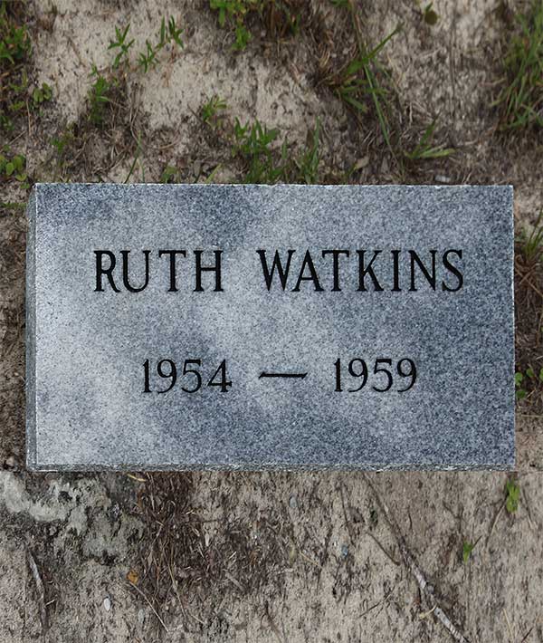 Ruth Watkins Gravestone Photo
