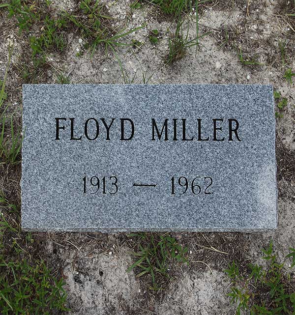 Floyd Miller Gravestone Photo