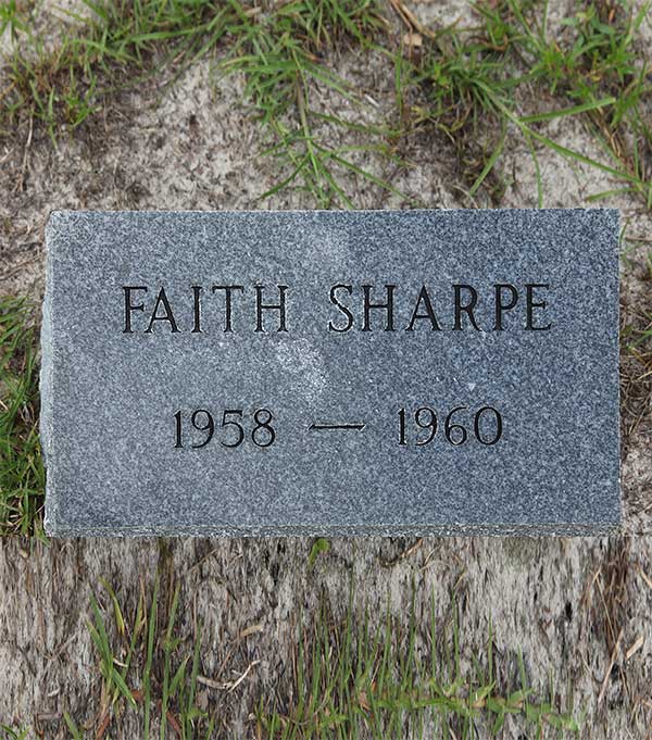 Faith Sharpe Gravestone Photo